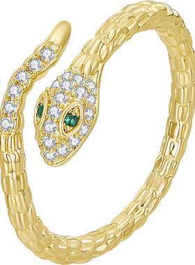 灵蛇戒指女本命年蛇年新年礼物