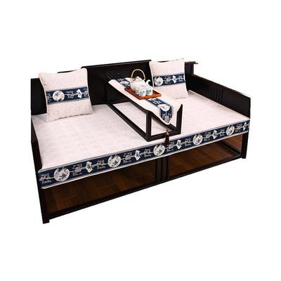 四季垫子实木红木沙发坐垫防滑罗汉床棉麻冬夏季盖布通用沙发套巾