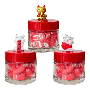 CANDYDOMO日本同款矿石宝石琥珀糖礼盒糖果儿童零食新年礼物