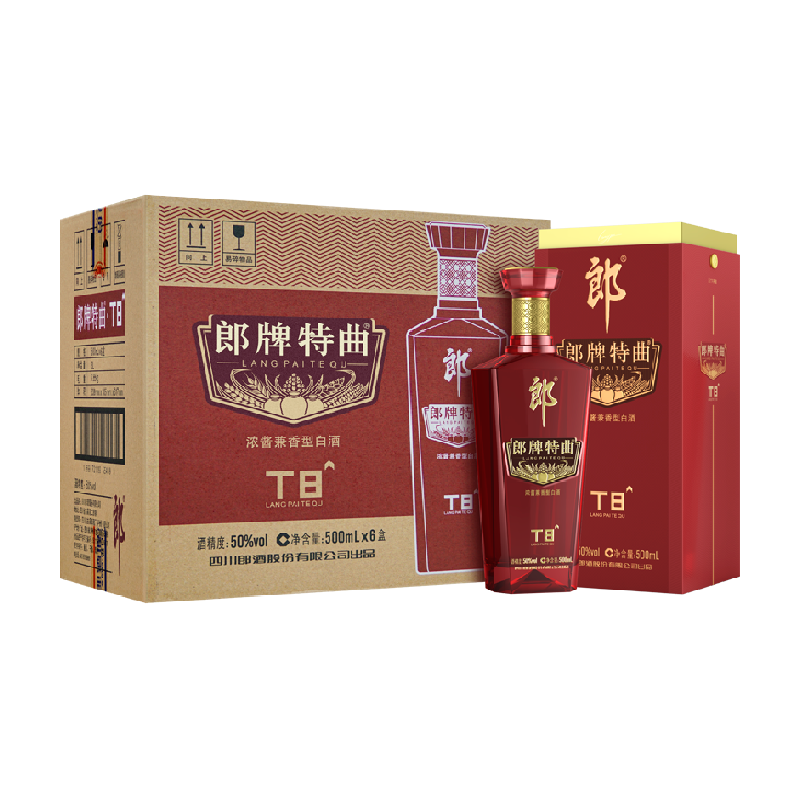 郎特曲T850度品质之选500ml*6瓶