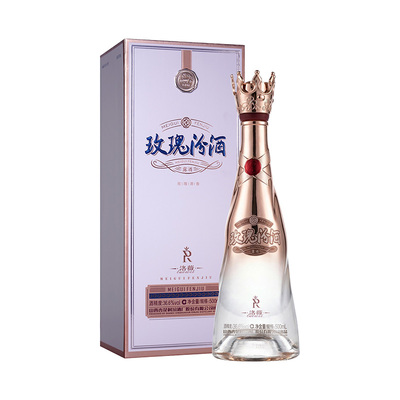 山西汾酒杏花村官方旗舰店36.6度洛薇玫瑰汾酒500ml*1瓶送礼露酒