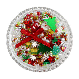 雪花圣诞节妆容贴玩妆脸部装饰亮片冬季脸上化妆贴纸美甲饰品贴片