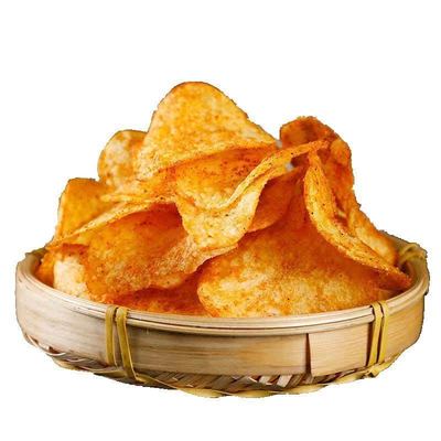 大袋装贵州现炸麻辣土豆片网红零食原切薯片小吃土豆丝零
