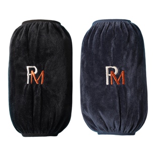 秋冬短款袖套男儿童成人深色耐脏防污套袖车间干活上班棉衣护袖口