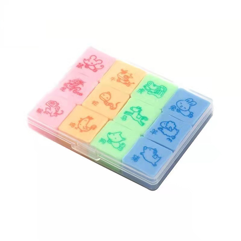 小怪才星座/生肖盒装洁净橡皮擦