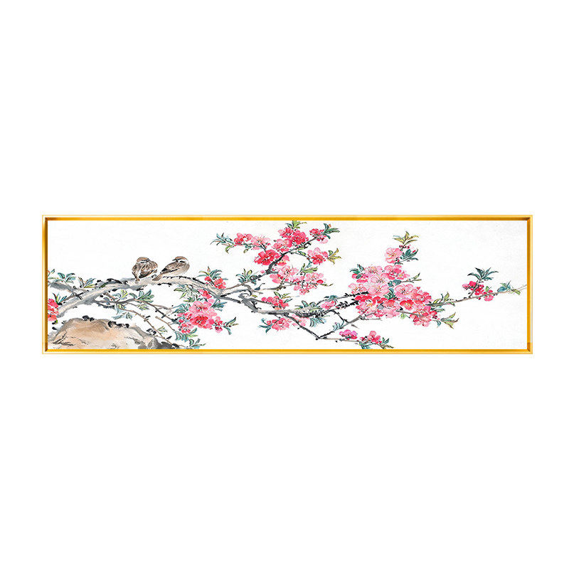 新中式简约风喜上眉梢线绣2026新款花鸟风景十字绣卧室床头满绣