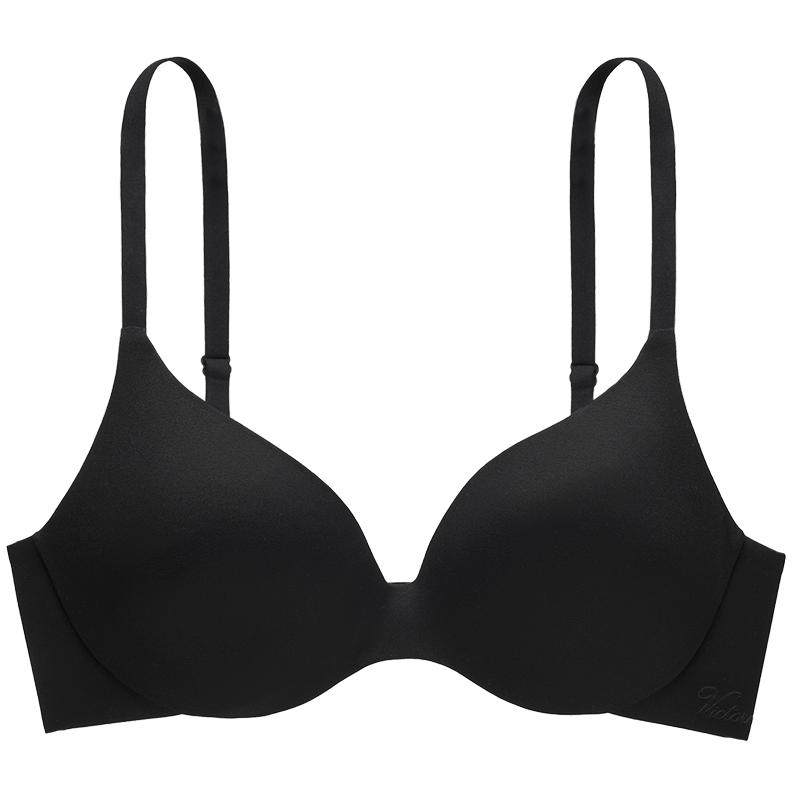 5折起|维密裸感承托舒适内衣大胸显小薄款粉底液文胸女26