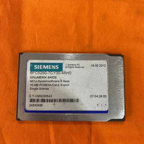 溢价-840D六轴NCU卡 16MB PCMCIA卡 6FC