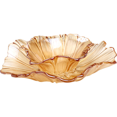 水晶玻璃水果盘套装轻奢时尚