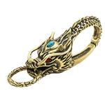 黄铜白铜龙头钥匙扣男士个性创意纯铜龙王汽车钥匙挂件钥匙链女