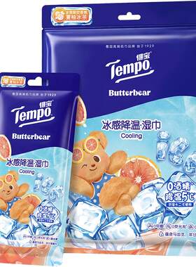 得宝户外运动便携湿巾