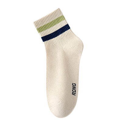 袜子男款中筒袜棉袜男士吸汗防臭7a抗菌学生运动青少年秋冬款短袜