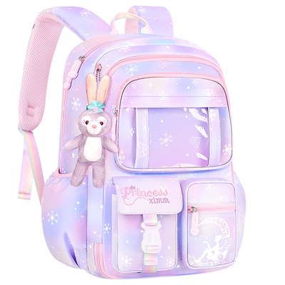 新款小学生超轻便减负护脊书包