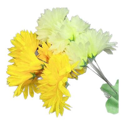 清明节假花摆放七头水晶菊花绢花