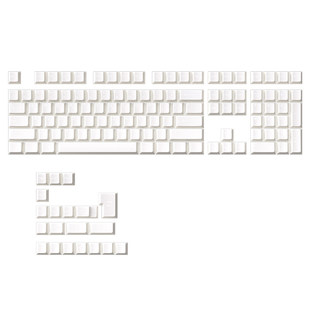 汉白玉键帽正刻原厂高度二色注塑ABS白色客制化机械键盘狼蛛F75