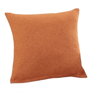 纯色加厚亚麻抱枕抱枕套客厅沙发靠垫靠枕抱枕套不含芯办公室腰枕