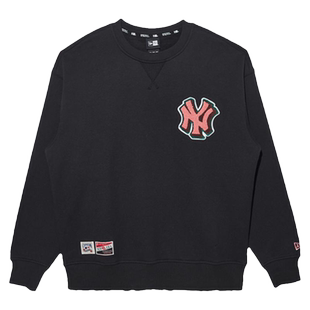 New Era纽亦华MLB秋冬男女款薄绒保暖NY潮流时尚休闲运动套头卫衣