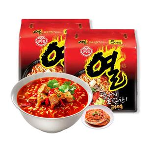 【自营】韩国进口不倒翁热拉面辣味金拉面泡煮速食韩式方便面速食