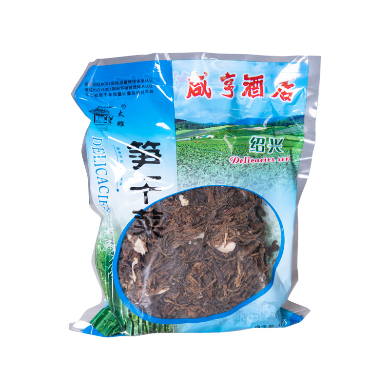 咸亨酒店绍兴特产笋煮干菜干货传统下饭菜正宗免洗400g笋丝梅干菜