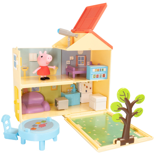 PeppaPig小猪佩奇小猪之家别墅房diy小屋模型微缩场景正版玩具