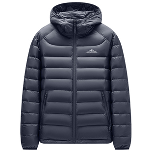 鸭鸭冬季排骨羽绒服男款时尚休闲加厚连帽短款户外百搭保暖外套潮