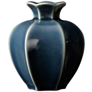 新中式复古迷你小花器 禅意陶艺花瓶摆件茶桌插花 干花陶瓷罐茶道