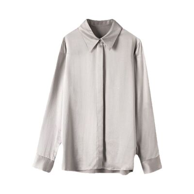 高端真丝衬衫高级感桑蚕丝女上衣
