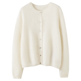 100%山羊绒拉绒小香风女士外套baby软糯