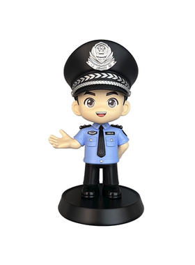 警网优选JWCP警官手办桌面摆件