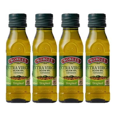 Borges/伯爵西班牙原装进口家用特级初榨食用橄榄油瓶装125ml*4