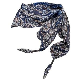 2025新款高级感三角巾时尚丝巾女小方巾春夏保暖围脖薄款围巾外搭