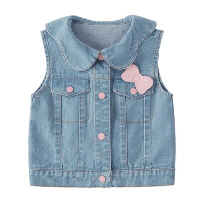 杰里贝比女童牛仔马甲