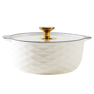 10.5英寸家用陶瓷双耳带盖大号2025新款酸菜鱼碗大容量防烫汤碗盆