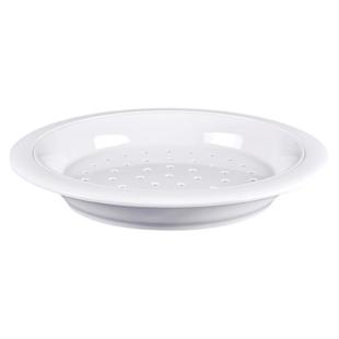 密胺餐具沥水饺子盘商用双层水饺盘专用盘子套装家用水果盘带醋碟