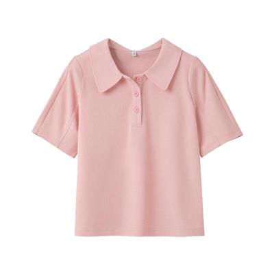 假日概念娃娃领宽松POLO衫翻领