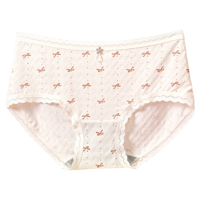 伊内裤女石墨烯抗菌中高腰平角透气无痕包臀中腰甜美少女大码短裤