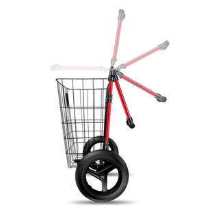 布兰塔轻量化自行车拖车手拉车两用买菜购物车取快递露营保温省力