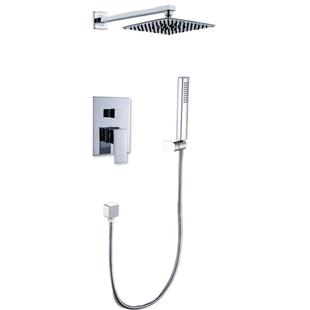 暗藏花洒入墙式暗装花洒预埋顶喷淋浴花洒套装隐藏沐浴卫浴家用