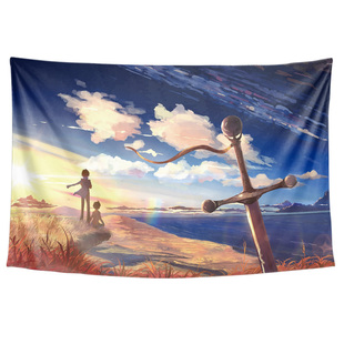 秒速五厘米贵树明里日漫动画电影海报卧室宿舍墙壁装饰背景布挂布