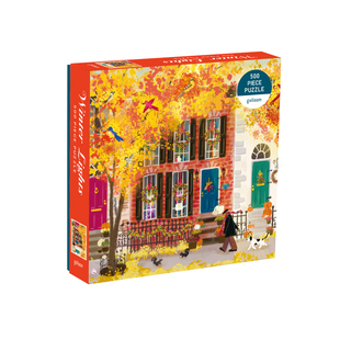 【美国进口】galison邻里之秋500片四季拼图成人情侣节日生日礼物