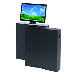 超薄液晶屏升降器无纸化会议系统会议室隐藏显示器升降屏幕一体机