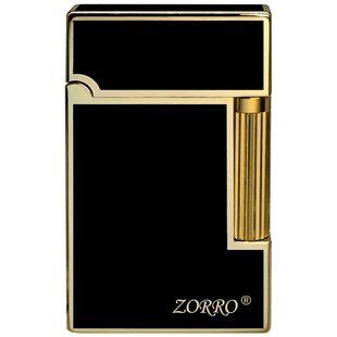 佐罗朗声打火机煤油钢音烤漆珐琅侧滑商务砂轮火机定制礼物送男友