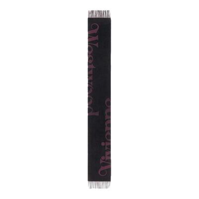 【秋冬新品】Vivienne Westwood西太后SCARF双色羊毛提花流苏围巾