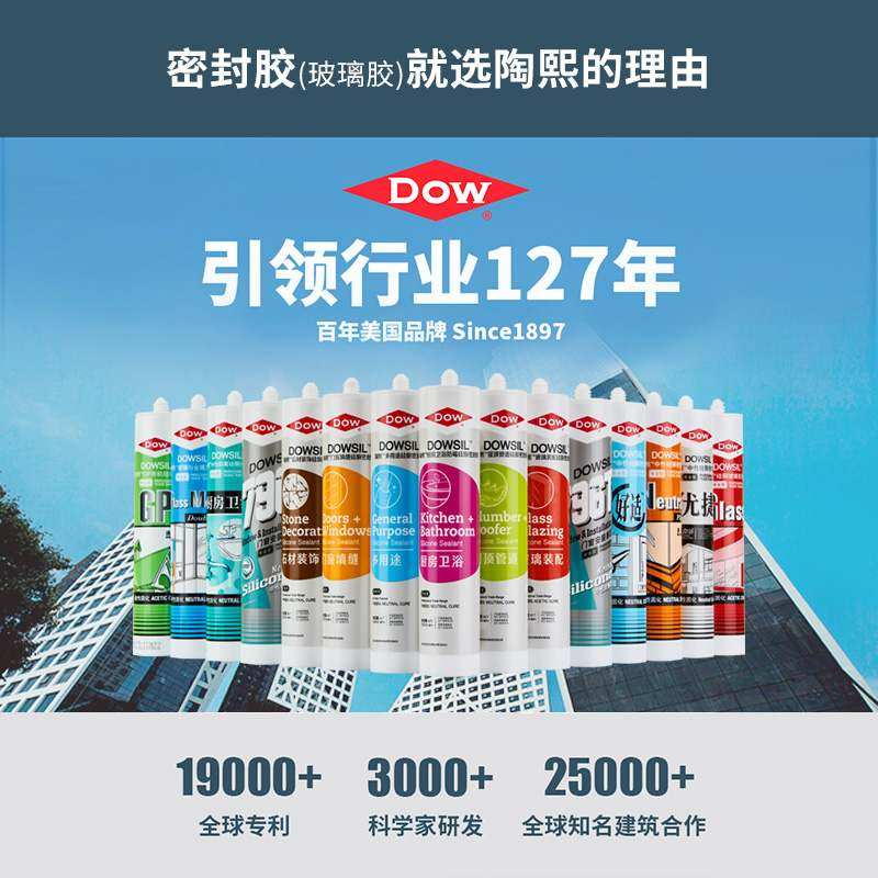 陶熙道康宁796T中性硅酮玻璃胶门窗专用密封胶窗户门框缝封边硅胶