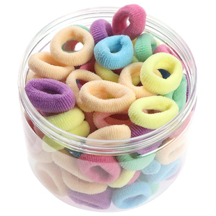 儿童发饰宝宝基础皮圈头绳彩色小号毛巾发圈小女孩头饰头绳橡皮筋