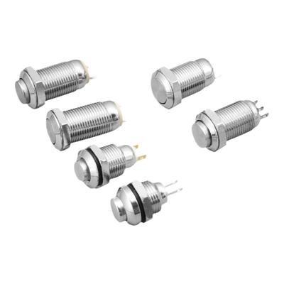 迷你10mm金属按钮开关自锁复位