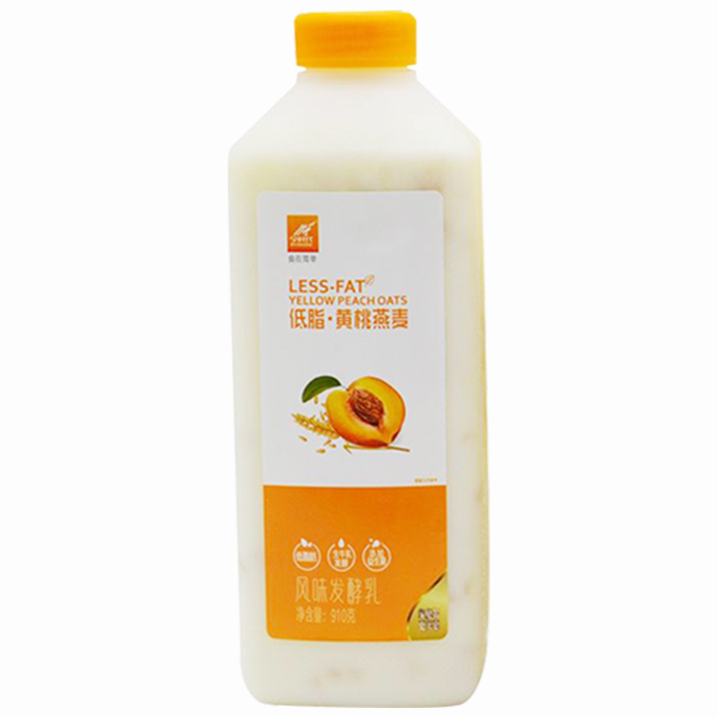 今时代低温酸奶燕麦黄桃草莓果粒早餐益生菌家庭桶装