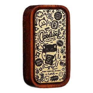 指玩屋edc小叶紫檀红木矩阵磁力推牌手玩把件减解压潮玩神器玩具