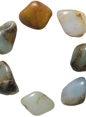 和田玉籽料原石手串大气