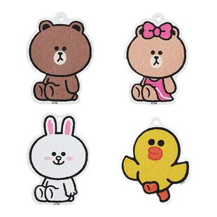 LINE FRIENDS木浆棉洗碗擦吸水不掉毛家用刷碗清洁布海绵厨房抹布